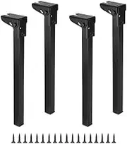 Perfk 4 Folding Table Legs Adjustable Desk Legs Folding Furniture Legs for Living Room, 550mm