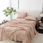 Size Sheets Set - Pure Microfiber 4 Piece Polyester Bed Full Taupe/White