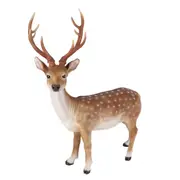 Esschert Design Standing Sika Deer Statue Large Ornament Garden Decor 99cm Brown
