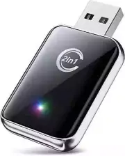 Wireless Carplay Adapter for iPhone, Convert Wired Carplay to Wireless, 2 in 1 P