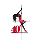 Cake Topper - 20+Colours - NEXT DAY POST - Pole Dancer Dancing Dance - Any Age