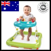 Bright Start WalkABout Roaming Safari Walker Baby Adjustable Height Free Deliver