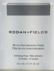 Rodan + Fields Micro-Dermabrasion Paste Facial Exfoliator 10 Packets New in Box
