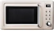 Nostalgia Classic Retro 700-Watt Countertop Microwave Oven with LED Display, 6 Cook Settings, Countertop Microwave, Compact, Rotary Control,Green Little Surprise