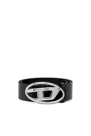 [Diesel] Diesel - 3.9cm belt with D logo buckle - Belts - Woman - Black 70 Black