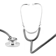 Pro Dual Head EMT Stethoscope for Doctor Nurse Vet Student Health Blood Gray