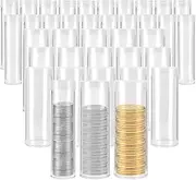 Coin Tubes Assorted Sizes Coin Storage Tubes Nickel Coin Tubes Coin Collection Supplies