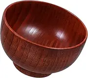 Cabilock 1Pc Food Bowl Kitchen Serving Bowl for Salad Fruit Snacks Natural Log Design Fine Workmanship for Home Use
