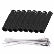 8Pcs Spark Plug Wire Heat Shield Boots with 16Pcs Stainless Steel Wire Ties K...