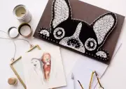 String art kit French bulldog DIY craft kits wooden board String art pattern