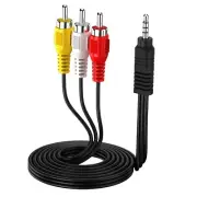 3.5mm to RCA Camcorder Handycam AV Audio Video Output Cable, 1/8" TRRS 3...