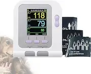 Digital Veterinary Blood Pressure Monitor Cuff Veterinary Electronic Sphygmomanometer Automatic Blood Pressure Monitor Tonometer for Dog/cat/Pets Animal Care 3 Mode 3 Cuffs