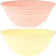 2Pcs Bread Proofing Basket Silicone 9 Inch Round & 10 Inch Oval Banneton Bread Proofing Basket Collapsible Sourdough Bread Baking Supplies for Home Kitchen