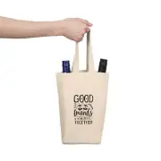 Good Friends Wine Tote Bag, Perfect for Wine Lovers, Gifts for Friends, Wine