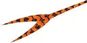 Hayabusa SE153 Mujou Sea Bream Free Slide Custom Silicone Tie Fintail Short #17 Impact Orange