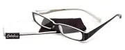 Calabria 727S Dazzles Designer Reading Glasses w/Matching Case in Black +1.75
