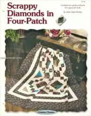 Scrappy Diamonds in Four~Patch Creative Scrap Pieced Quilt Pattern Leaflet