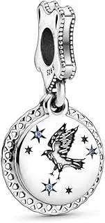 [Feitery] H Charms Compatible Pandora Bracelet Women's Jewellery Cubic Zirconia Women's Bead Charms