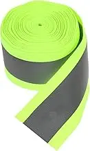 BESTYASH 1Roll Reflective Safety Tape for Clothing Meters High Visibility Sew Warning Strip Fluorescent for Vests Bags and Pet Gear Practical and Easy to Use