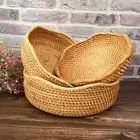 Rattan Bread Basket Wicker Fruit Bowl Handmade Container Wicker Fruit Basket