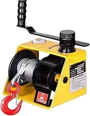 Manual Winch Turbo Worm Winch Heavy Duty Manual Winches Self-Locking Hand CapstanWinch WireRope Twister A250/A500 Cable Puller
