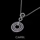 『CAPRI』精鍍白K金鑲CZ鑽 項鍊《限量一個》 (6折)