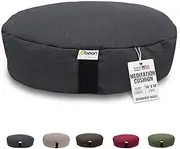 BEAN PRODUCTS Zafu Meditation Pillows for Sitting on Floor, Yoga Cushion, Hemp Yoga Pillow, Zafu Meditation Cushion, Zen Kneeling Prayer Pad- MADE IN USA - Round or Oval