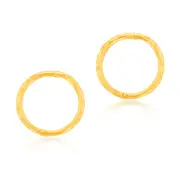 9ct Yellow Gold Sleeper 8mm Facet Earrings