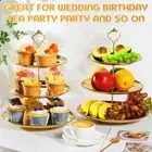 Elegant Cake Tray 2/3 Layers Food Server Display Stand Durable Dessert Plate