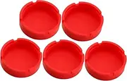 iplusmile 5Pcs Silicone Wine Bottle Mat Coaster Pad for Beer Wine Bottle Organizer Non Slip Tool for Fridge Pantry Bar Easy to Clean Heat Resistant