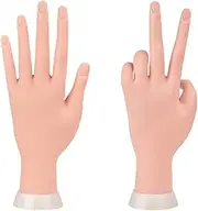 Manicure Practise Hands & Fingers Nail Hand Practise Model Flexible Movable Soft Plastic Hand for Nail Art Starter Training