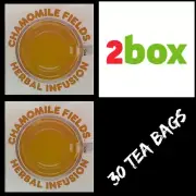 2 Box Dunkin Donuts Chamomile Fields Herbal Infusion Tea With 30 tea bags
