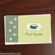 PET SYMPATHY CARD Deepest Sympathies Dog Cat Kitten Puppy envelope