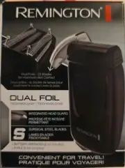 Remington Travel Dual Foil Shaver TF70 Cordless Battery Operated Compact
