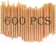 5 Inch 600pcs Biodegradable Cocktail Straws Made from Sugarcane Fiber A Eco- Friendly CompostableSturdy Drinking Straws for Hot and Cold Drinks Not FoggyPacked by 200 Count per Box(3 Packs)