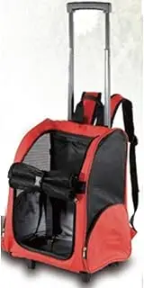 Dog Cat Pet Safety Transport Carrier Backpack Luggage Trolley for Travel - Foldable, Easy to Clean, Durable and Stain Resistant Fabric