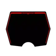 Mongoose 1982-1983 plate decal only - Black with Red print - old school bmx