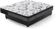 Double Size Mattress Super Firm 9 Zone Euro Top 24cm Spring Foam Back Support Bed