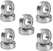 HAUAGEZWU 10Pcs/lot 603-699 Miniature Deep Groove Ball Bearing 604 605 606 608 623 624 626 628 686 687 688 692 697 696 ZZ 2RS 2Z Bearings(ZZ,ABEC 1_633-3X13X5MM)