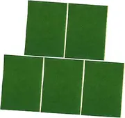 POPETPOP 5Pcs Artificial Grass Turf Mats for DIY Sand Table Decoration Realistic Fake Lawn for Miniature Landscape Model Layout and Use for All Seasons
