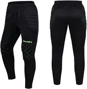 [KELME] Goalkeeper Pants Pro with Protection Pads Soccer Goalie Pants Youth Paintball Pants