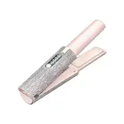 2-In-1 Electric USB Hair Straightening Brush Straightener Flat Iron Multifunctional Comb Straighten Pink