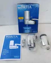 NEW Brita Chrome Faucet Mount Filter Tap Filtration System - 1 System/1 Filter