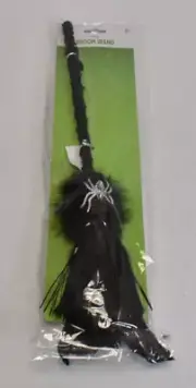 Mini Witch Feather Broom Wand Costume Accessory Adult Halloween