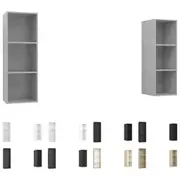 2x Wall-mounted Hanging TV Cabinet Lowboard Chipboard Multi Colours vidaXL