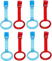 ibasenice 8 Pcs Bed Hand Rings Cot Handle Walker for Babies Kid Rings Toys Kid Tools Nursery Cot Rings Ring Toy Cots Walking Learning Tools Plastic