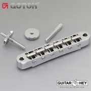 NEW Gotoh Ti103B Nashville Tune-o-matic Bridge M4 Post Titanium Saddles - CHROME
