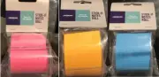 4 packs J.Burrows Stick-it Note Roll Yellow - Blue - Pink - #A18