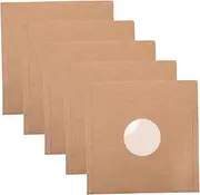 Generic 5pcs 12 Paper Vinyl Record Sleeves with Center Film Protective Covers Durable Storage for Organizing and Protecting Vinyl Albums Scratch Resistant Design