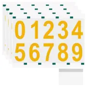 4 Sheets/40 Pcs 2 Inch 0-9 Vinyl Reflective Mailbox Numbers for Outside, Gold